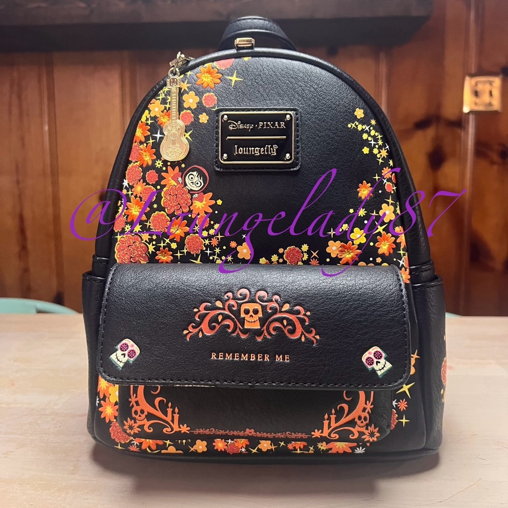 Exclusive Loungefly Disney Pixar Coco “Remember Me” Mini Backpack